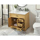 Americana 36 X 22 X 35 inch Natural Wood Vanity Sink Set