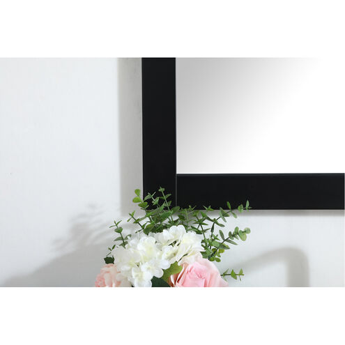 Aqua 32 X 24 inch Black Vanity Mirror