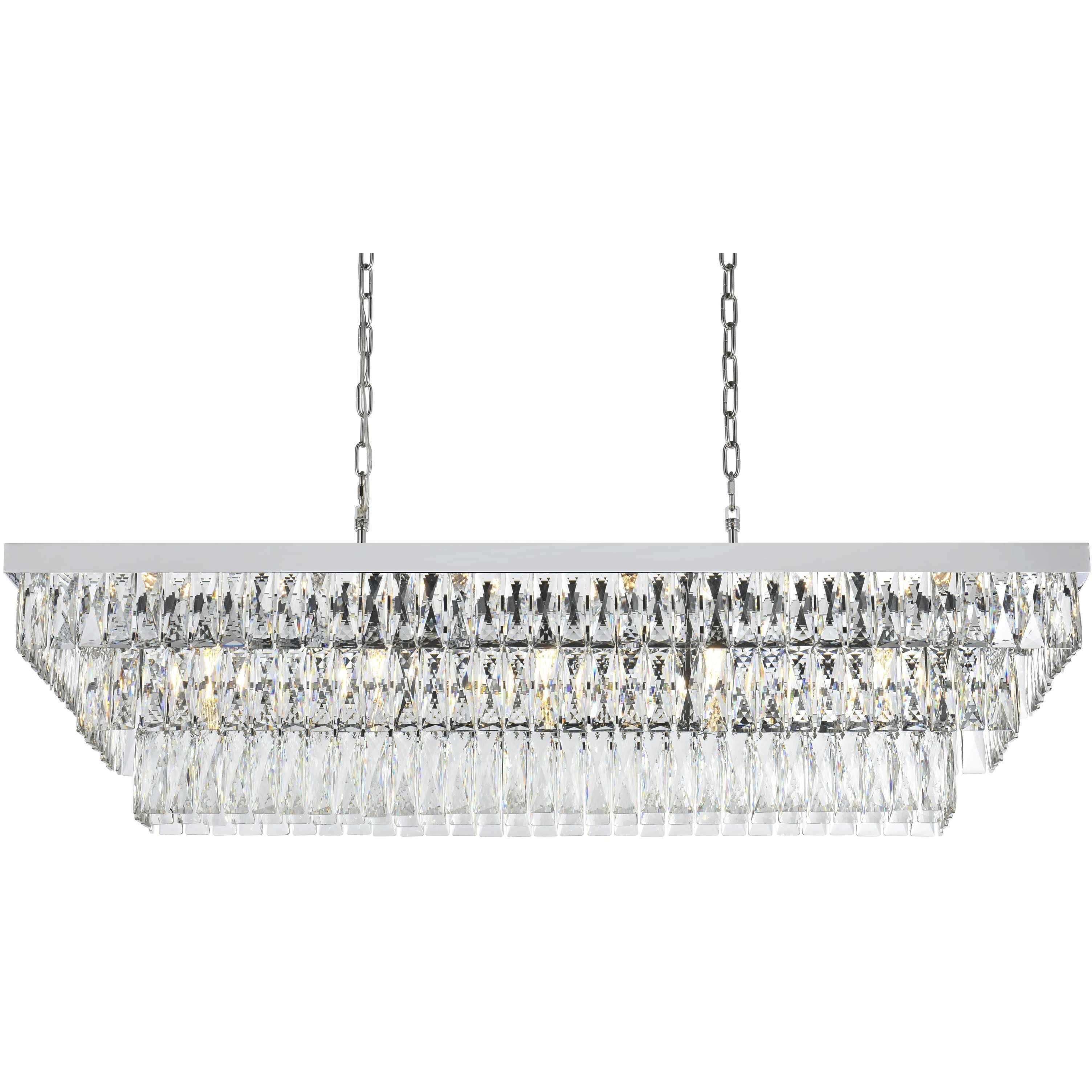 Josephine 17 Light 16 inch Chrome Chandelier Ceiling Light