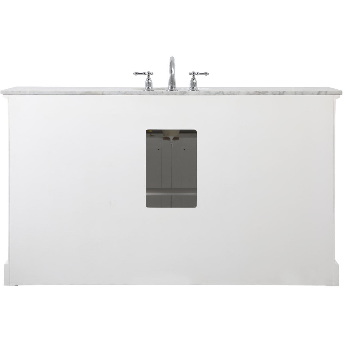 Americana 60 X 21.5 X 35 inch White Vanity Sink Set