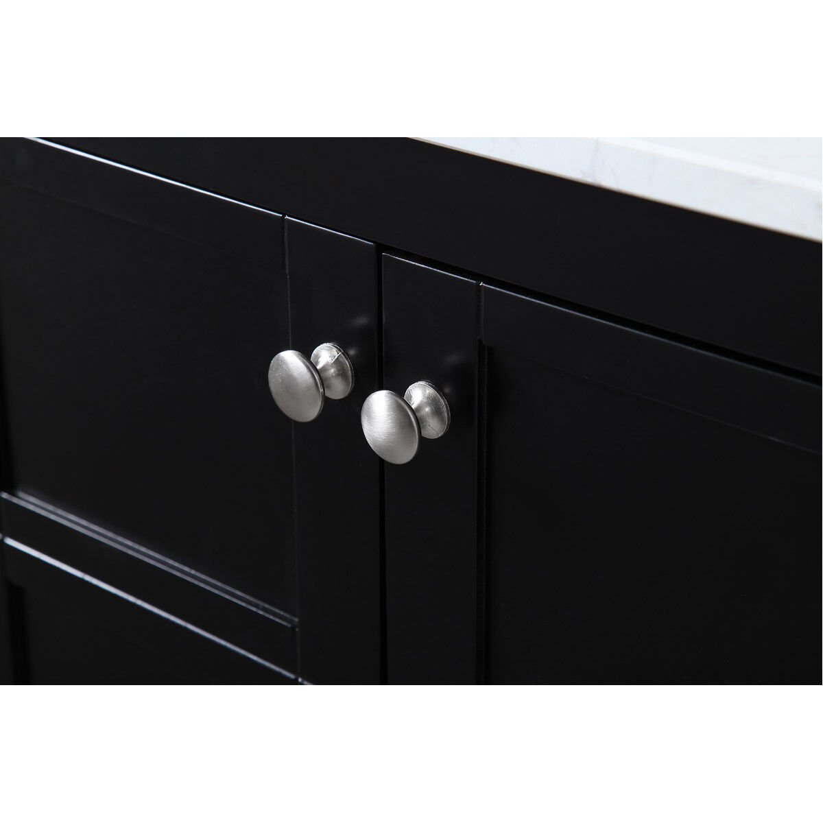 Theo 72 X 22 X 34 inch Black Vanity Sink Set