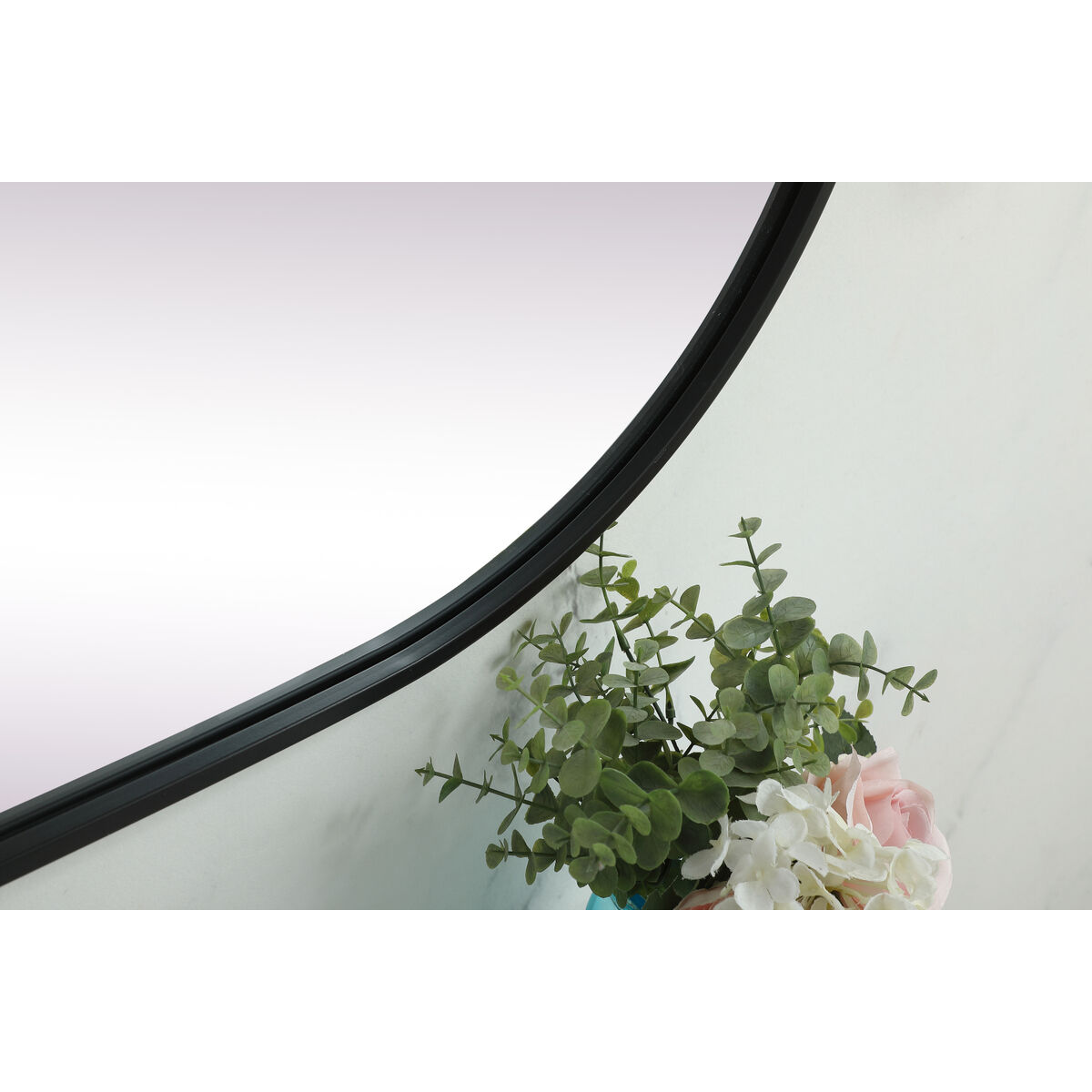 Asha 48 X 24 inch Black Mirror in 24 x 48