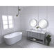 Metropolis 60 X 22 X 34 inch Grey Vanity Sink Set