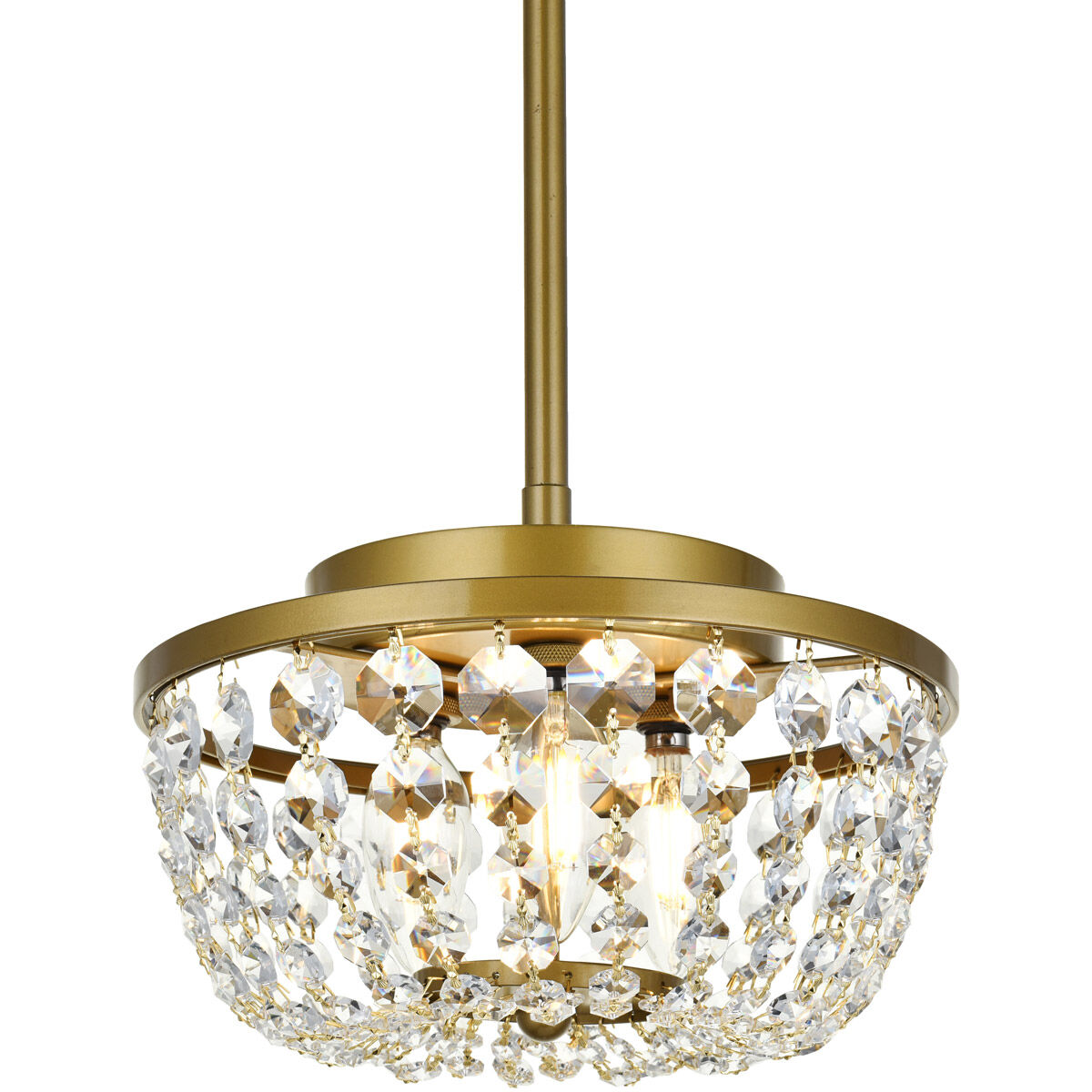 Gianna 3 Light 10 inch Brass Pendant Ceiling Light