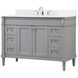 Bennett 48 X 21 X 35 inch Grey Vanity Sink Set