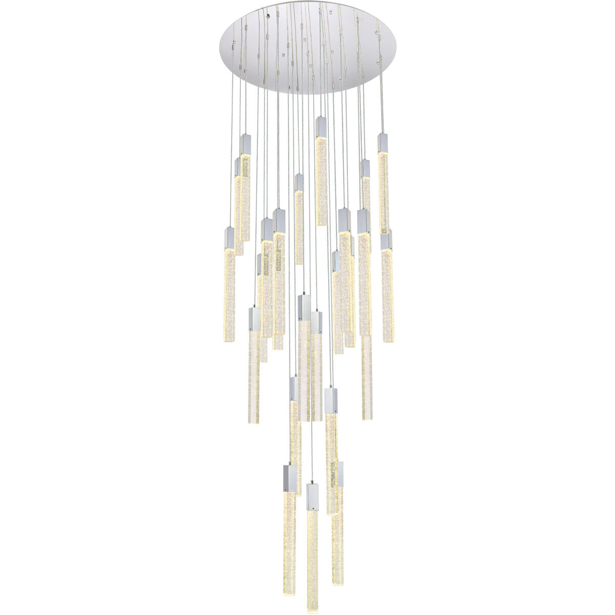 Weston 25 Light 42 inch Chrome Pendant Ceiling Light