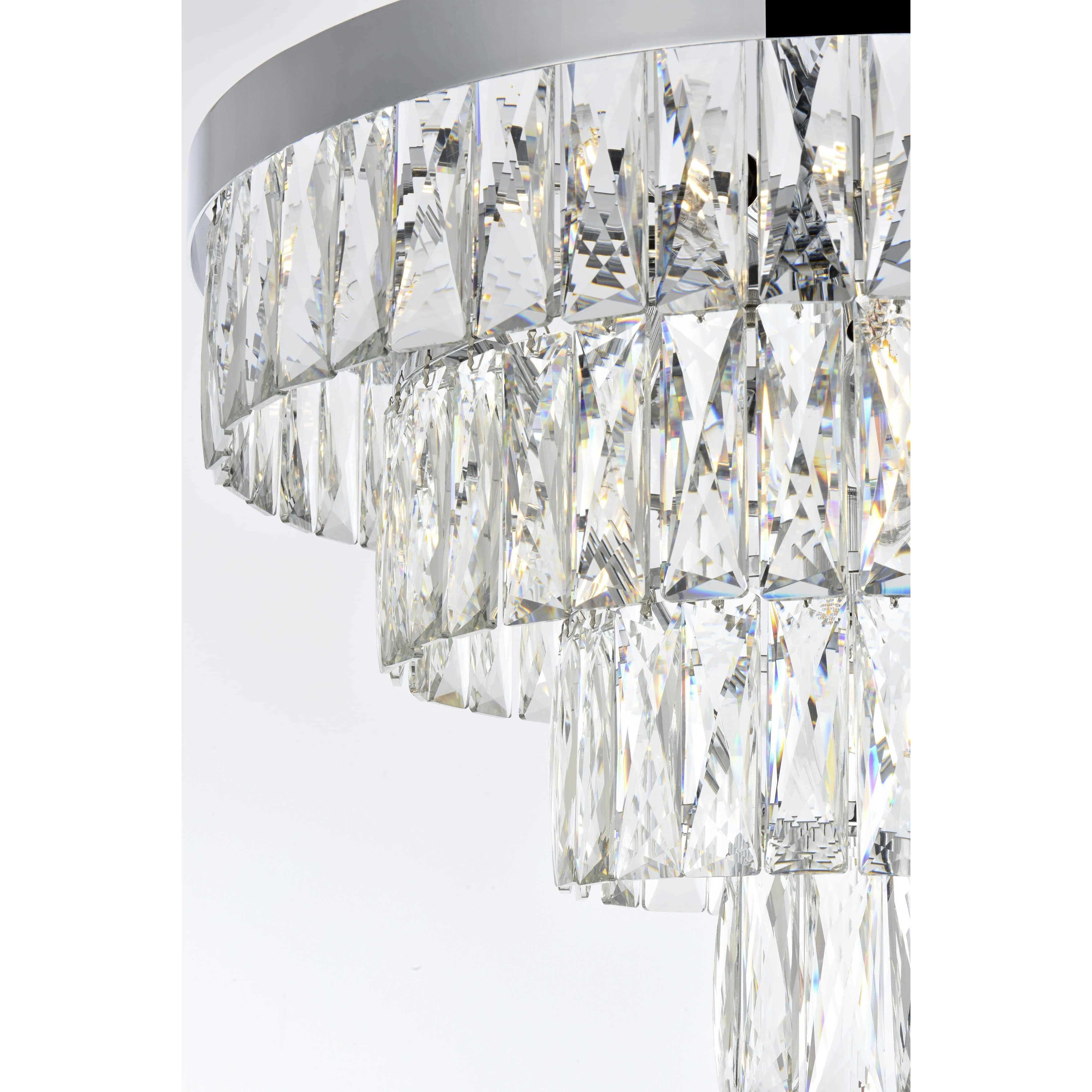 Josephine 10 Light 20 inch Chrome Chandelier Ceiling Light