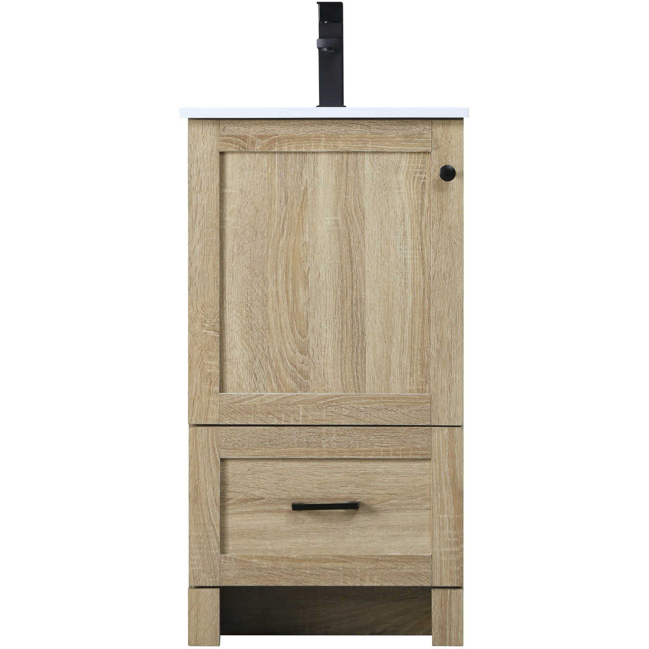 Soma 18 X 34 inch Mango Wood Bathroom Vanity Cabinet