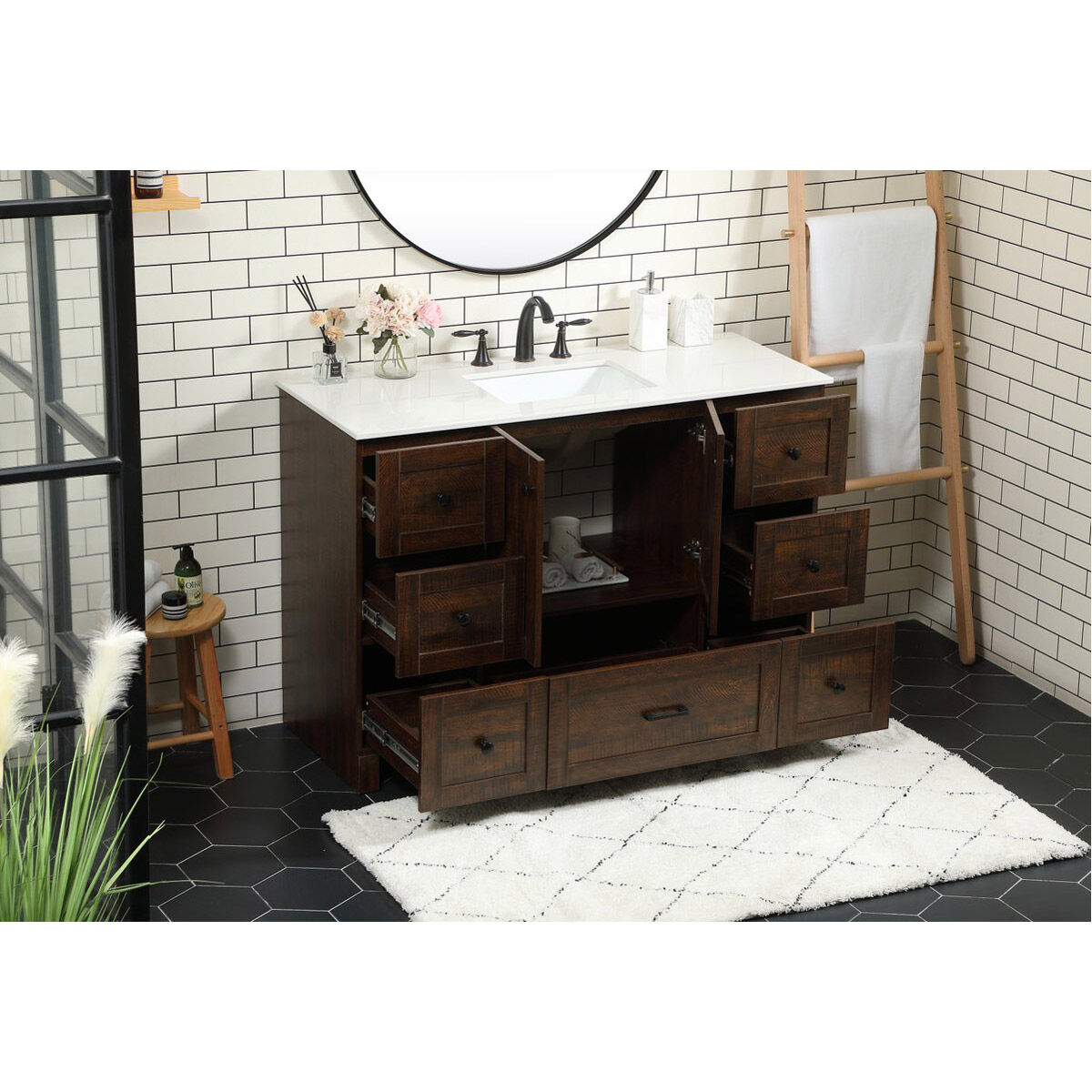 Soma 48 X 19 X 34 inch Expresso Vanity Sink Set