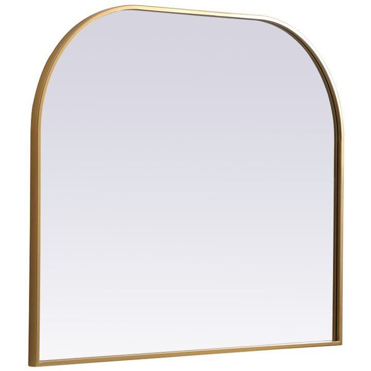 Blaire 36 X 30 inch Brass Mirror