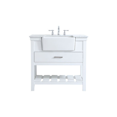 Clement 36 X 22 X 34 inch White Bathroom Vanity Cabinet