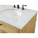 Park Avenue 72 X 22 X 35 inch Natural Wood Vanity Sink Set