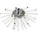 Sienna 4 Light 18 inch Chrome Wall Sconce Wall Light, can be Flush Mounted