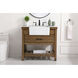 Clement 36 X 22 X 34.13 inch Driftwood Bathroom Vanity Cabinet