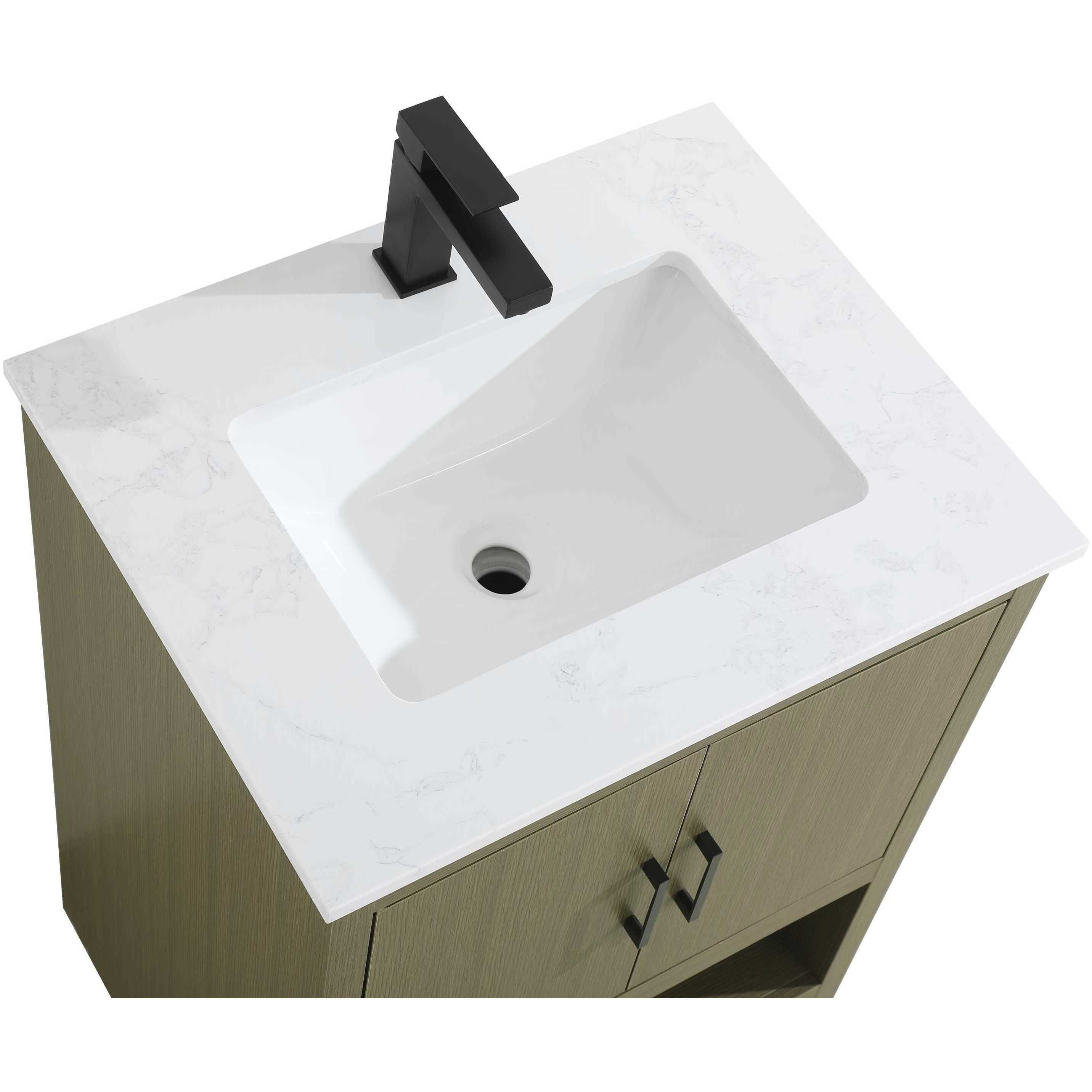 Ira 24 X 34 inch Chestnut Brown Bathroom Vanity Cabinet