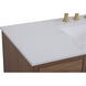 Boise 48 X 34 inch Walnut Brown Vanity Sink Set
