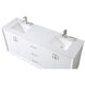 Hayes 72 X 22 X 35 inch White Vanity Sink Set