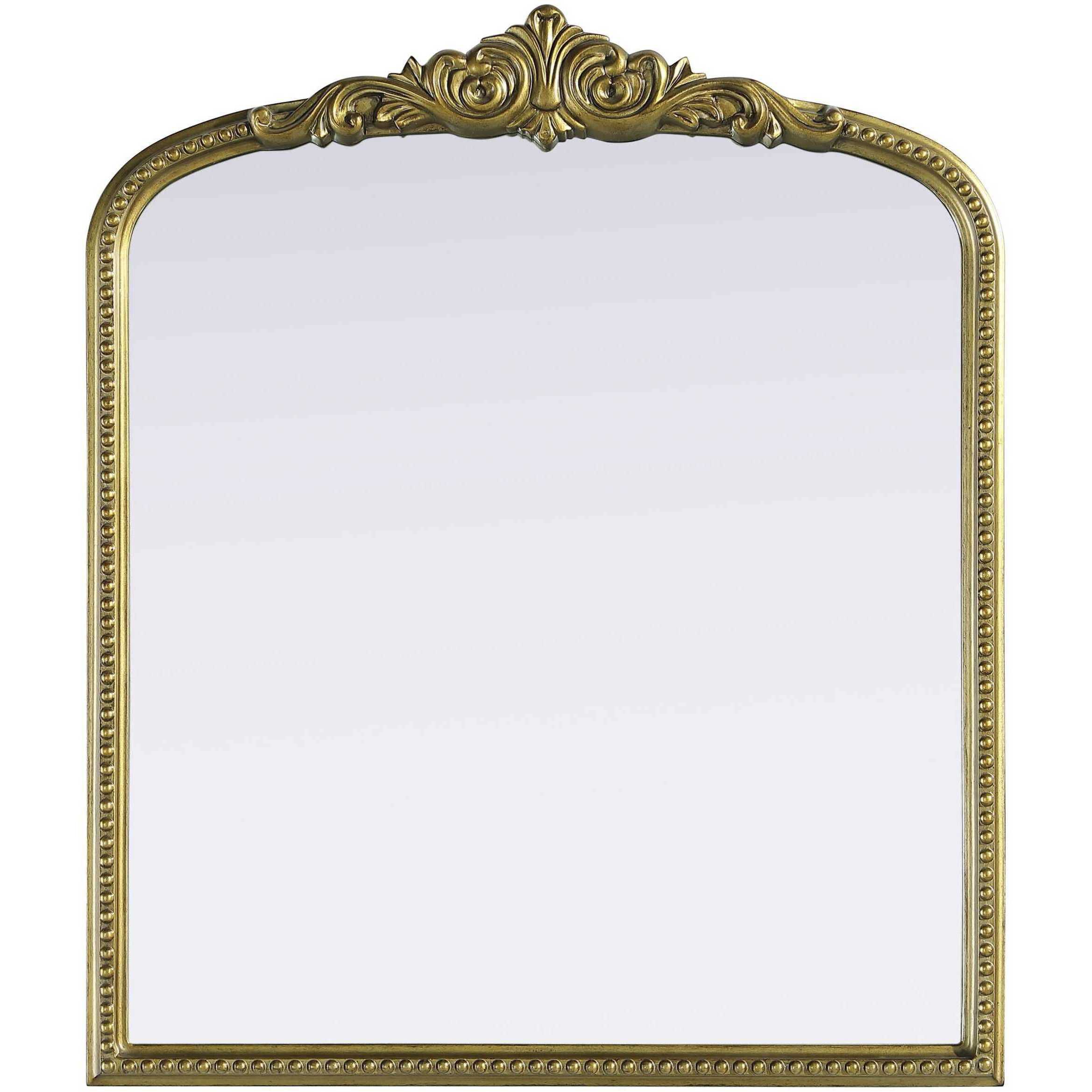 Naomi 36 X 30 inch Antique Brass Mirror