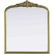 Naomi 36 X 30 inch Antique Brass Mirror