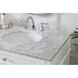 Park Avenue 72 X 21.5 X 35 inch White Vanity Sink Set