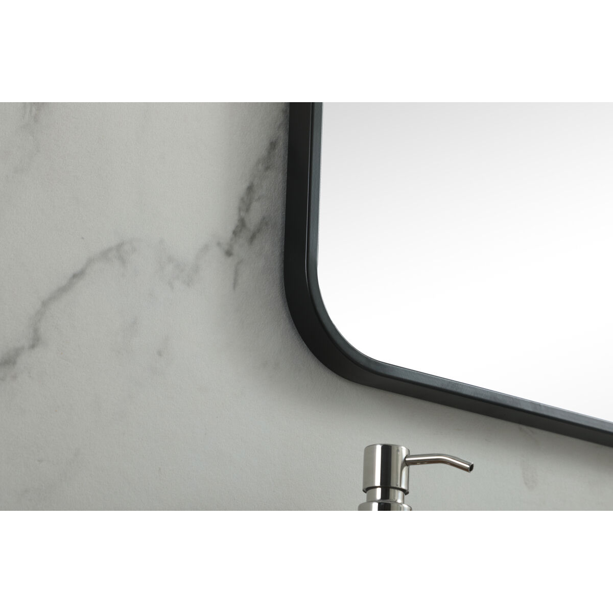 Evermore 24 X 24 inch Black Vanity Mirror