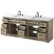 Remington 84 X 35 inch Natural Oak Bathroom Vanity Cabinet