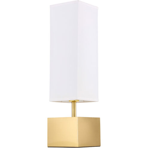 Niki 23 inch 40 watt Brushed Brass Table Lamp Portable Light