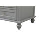 Rhodes 60 X 22 X 35 inch Grey Vanity Sink Set