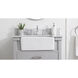 Backsplash 30 X 1 X 4 inch Carrara White Bathroom Vanity Backsplash 
