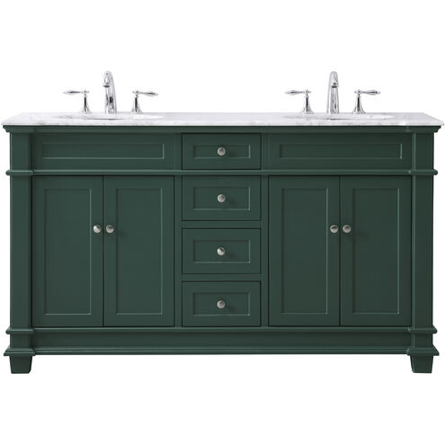 Wesley 60 X 22 X 35 inch Black Vanity Sink Set
