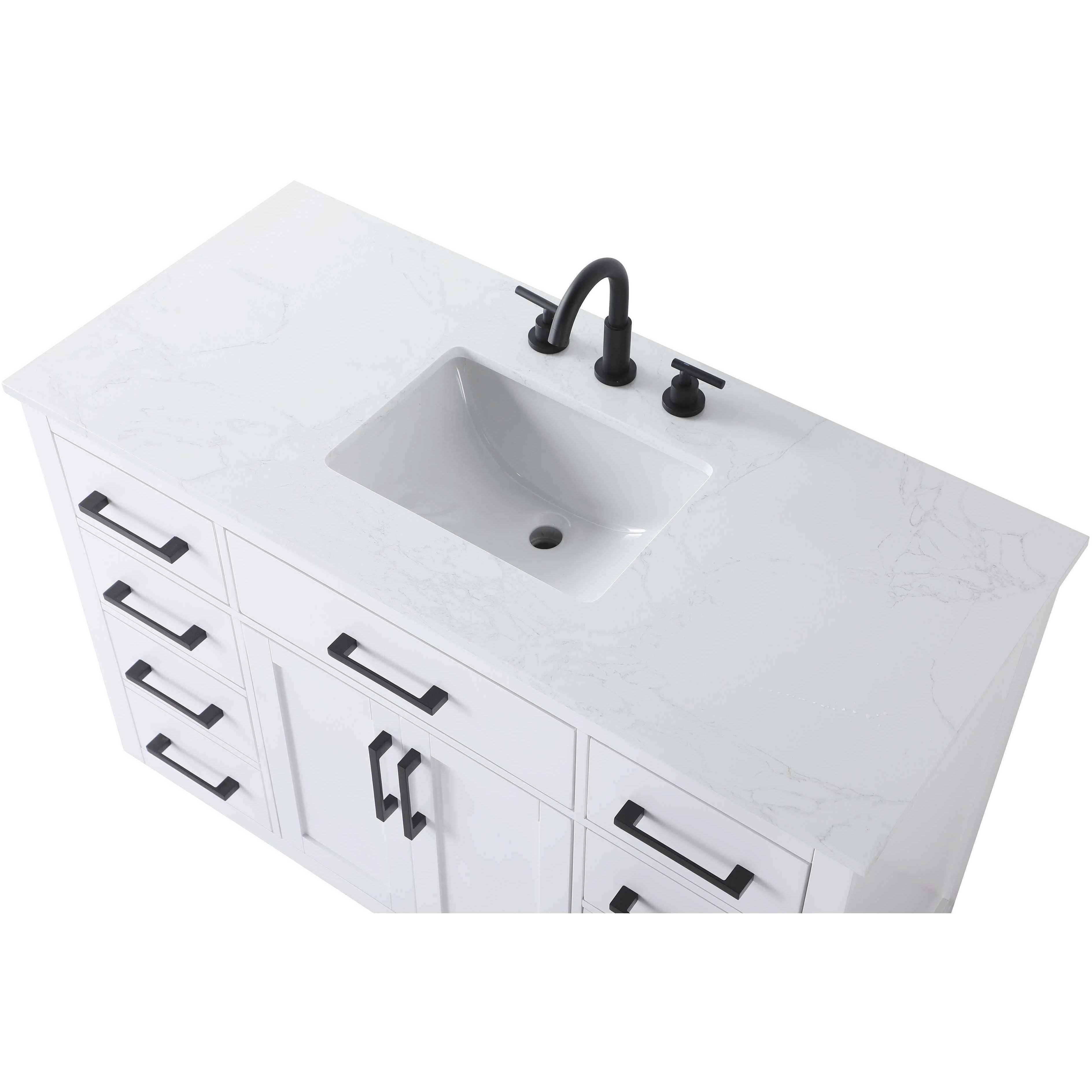 Alden 48 X 35 inch White Bathroom Vanity Cabinet