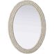 Marlowe 42 X 30 inch Linen White Mirror