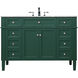 Park Avenue 48 X 22 X 35 inch Green Vanity Sink Set