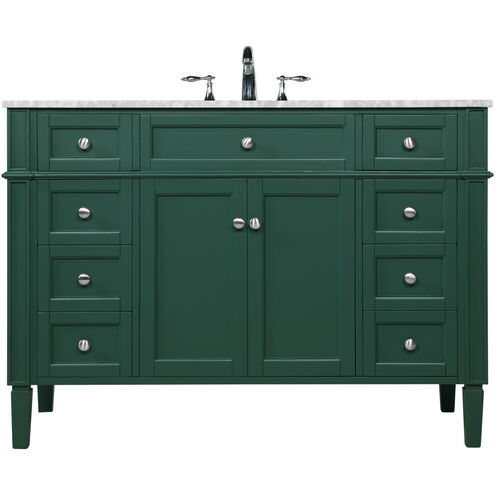 Park Avenue 48 X 22 X 35 inch Green Vanity Sink Set