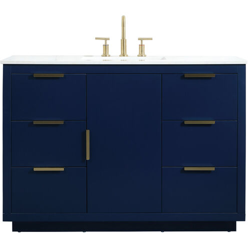 Blake 48 X 22 X 34 inch Blue Vanity Sink Set