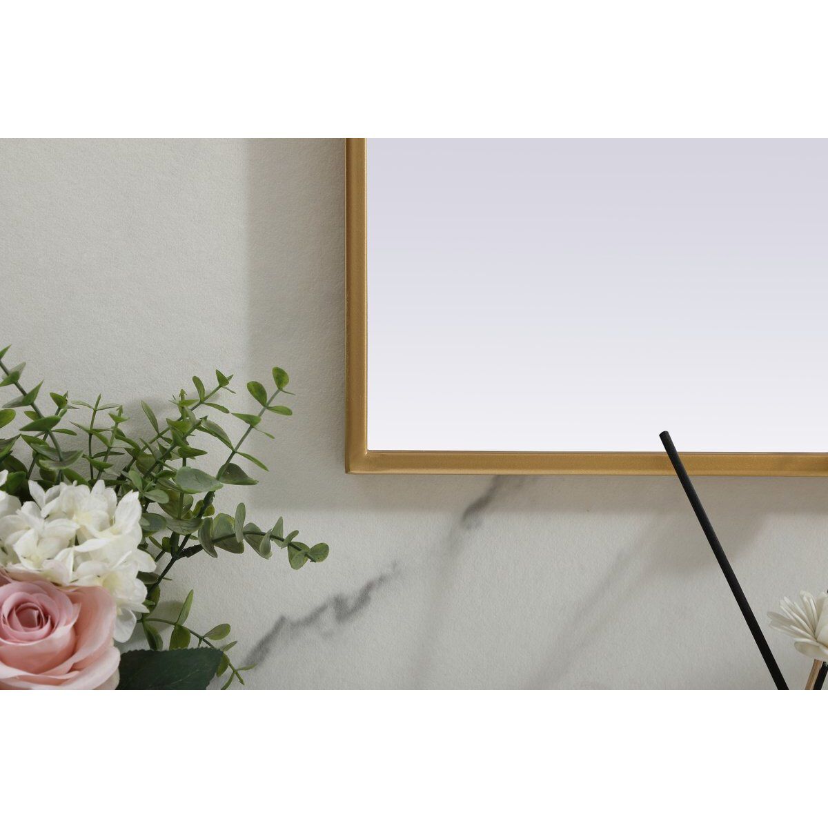 Blaire 36 X 30 inch Brass Mirror