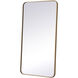 Evermore 40 X 22 inch Brass Mirror