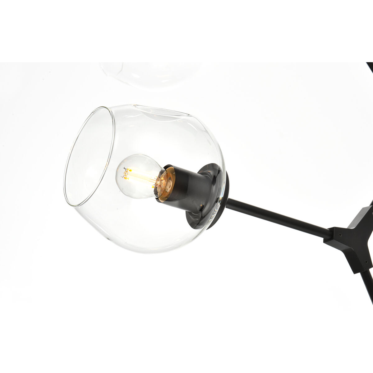 Cavoli 6 Light 28 inch Black Chandelier Ceiling Light