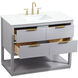 Larkin 42 X 22 X 34 inch Grey Vanity Sink Set