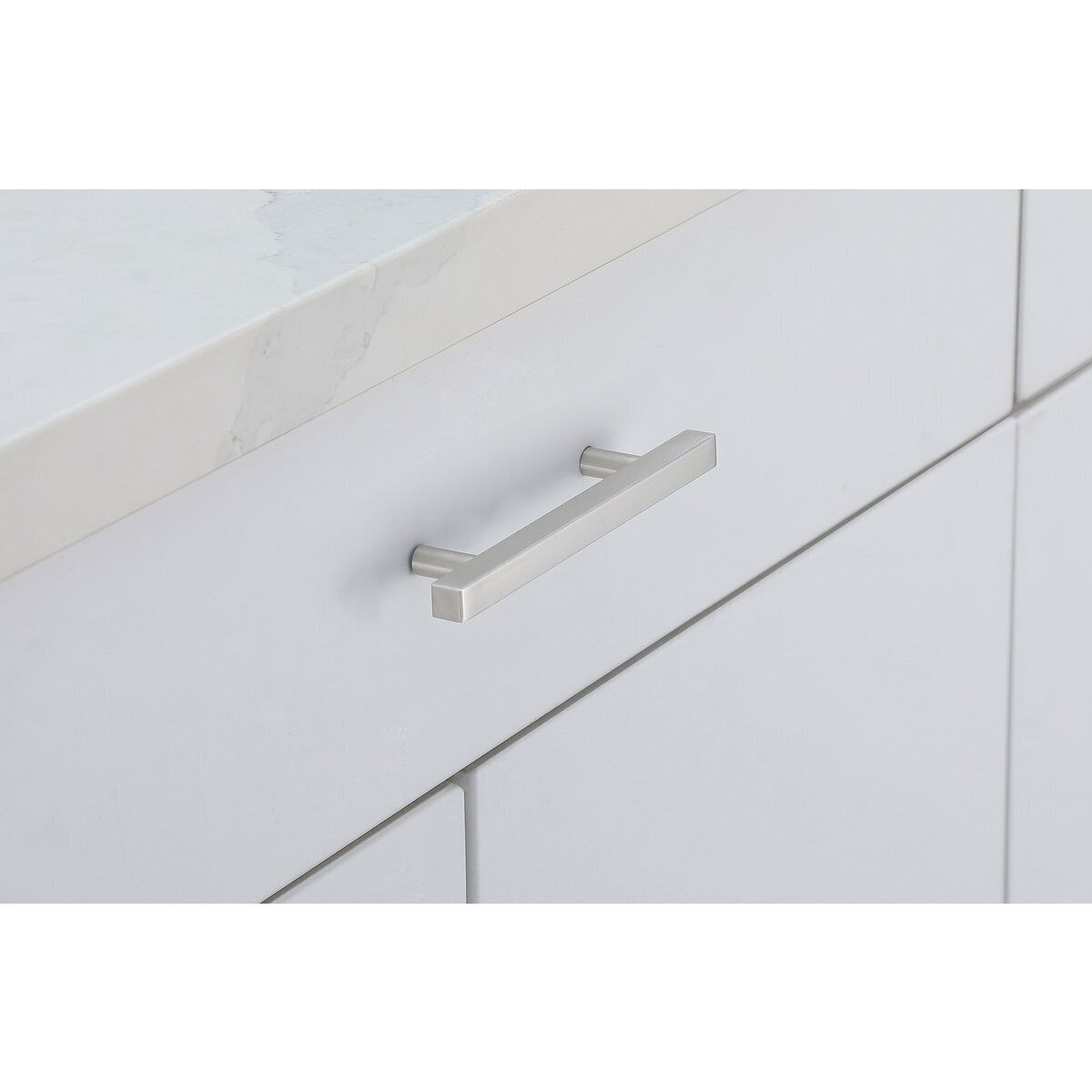 Dior Brushed Nickel Hardware Drawer Pull, Set of 10