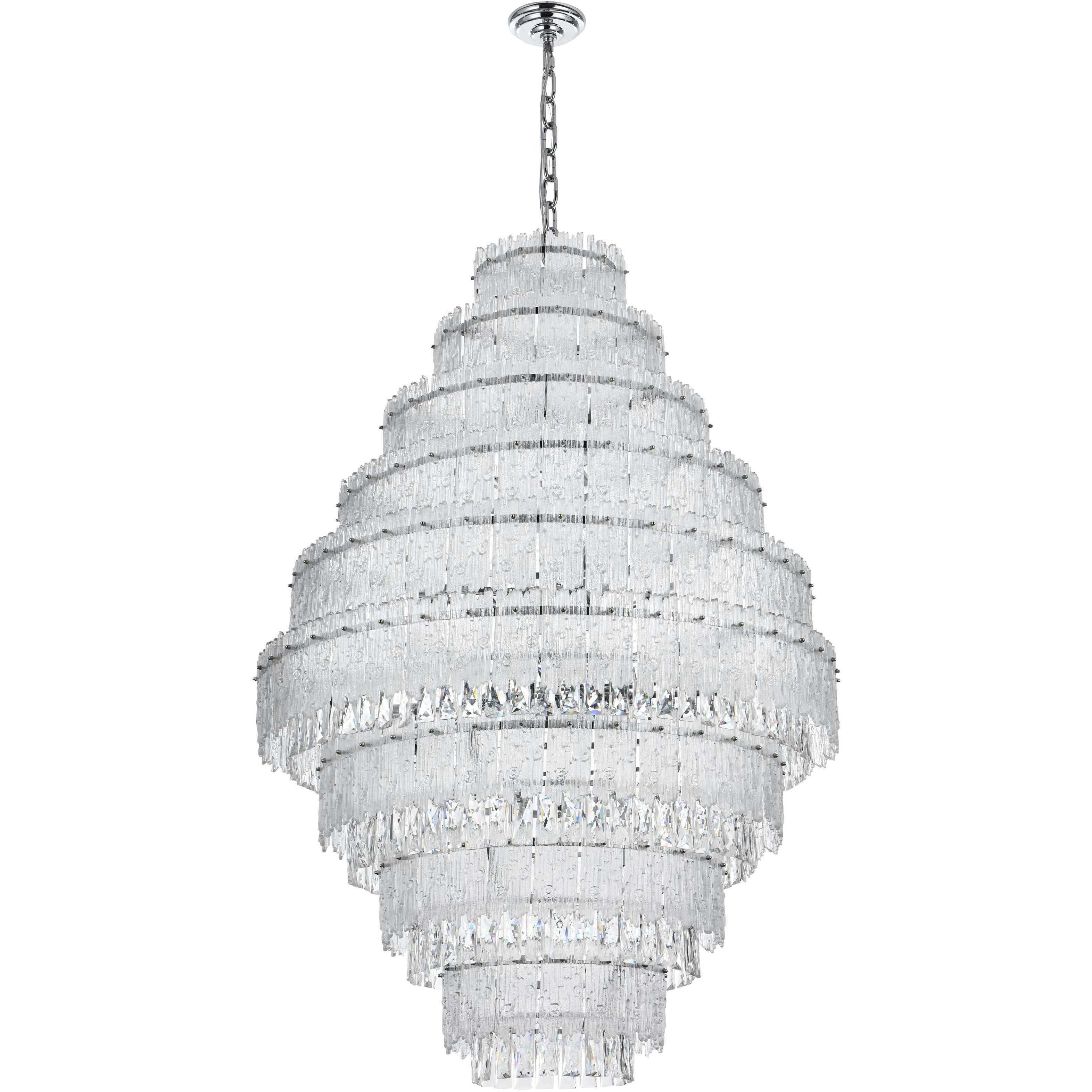 Emilia 27 Light 36 inch Chrome Chandelier Ceiling Light