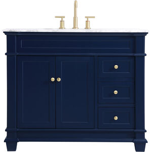 Wesley 42 X 22 X 35 inch Blue Vanity Sink Set