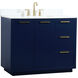 Blake 42 X 22 X 34 inch Blue Vanity Sink Set