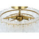Emilia 4 Light 15 inch Satin Gold Flush Mount Ceiling Light