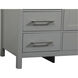 Irene 60 X 22 X 34 inch Grey Vanity Sink Set