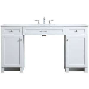 Cooper 60 X 19 X 34 inch White Vanity Sink Set