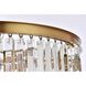Sydney 35 Light 30 inch Satin Gold Chandelier Ceiling Light