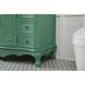 Danville 48 X 21 X 36 inch Vintage Mint Vanity Sink Set