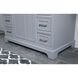 Americana 84 X 22 X 70 inch Light Grey Vanity Sink Set