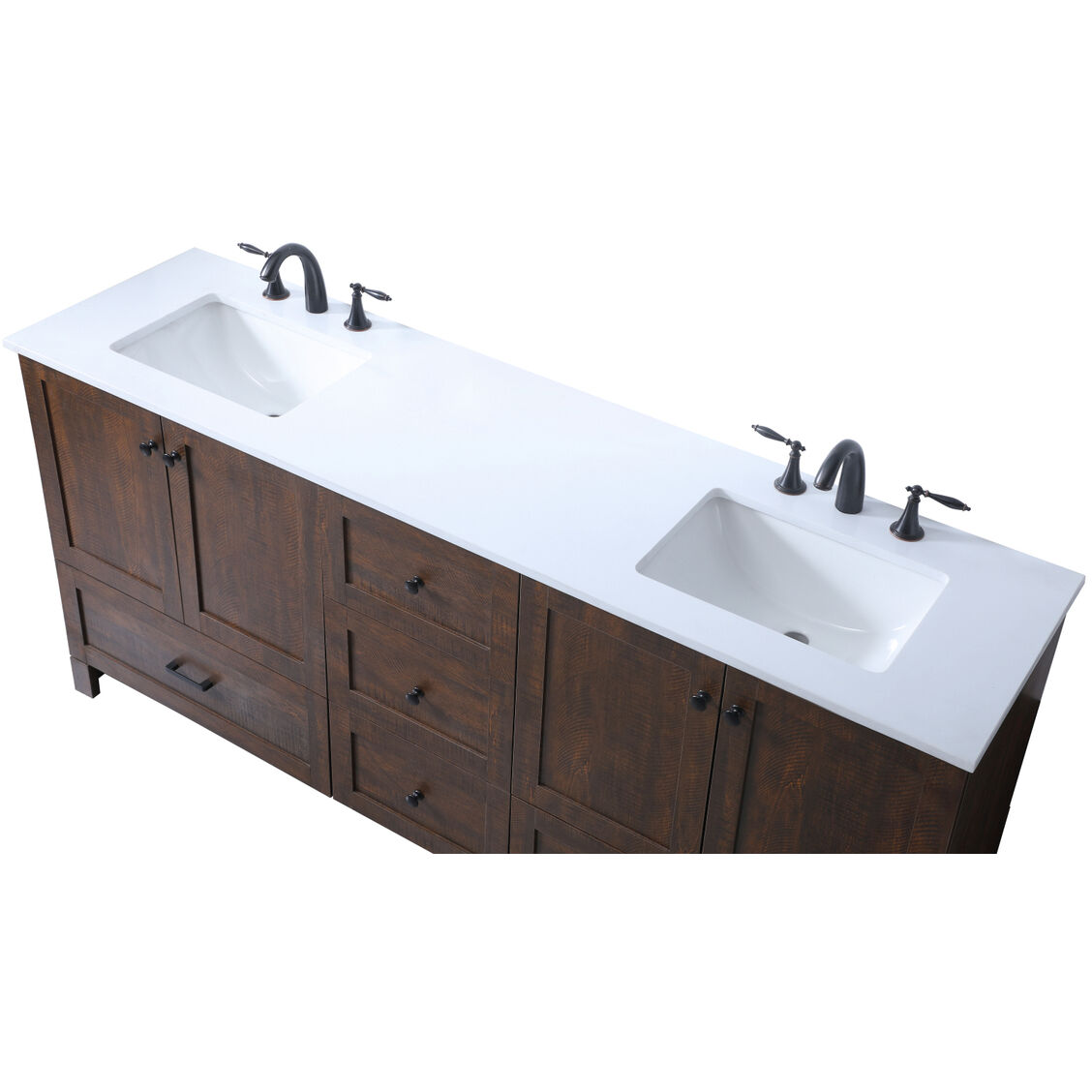 Soma 72 X 19 X 34 inch Expresso Vanity Sink Set